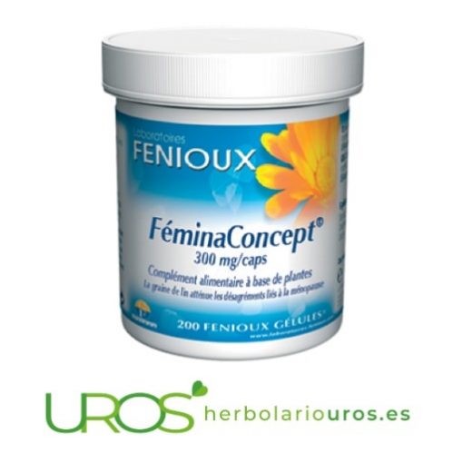 Feminaconcept de Fenioux - una ayuda natural para la mujer Feminaconcept un suplemento para ayudar en menopausia Un suplemento específico para la mujer - para problemas de salud de la mujer - un mayor equilibrio hormonal natural