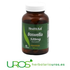Boswelia de HealthAid - Boswellia Serrata pura en cápsulas Boswelia de HealthAid - ayuda natural para tus articulaciones Boswelia en extracto - Boswellia serrata en cápsulas en caso de dolores articulares