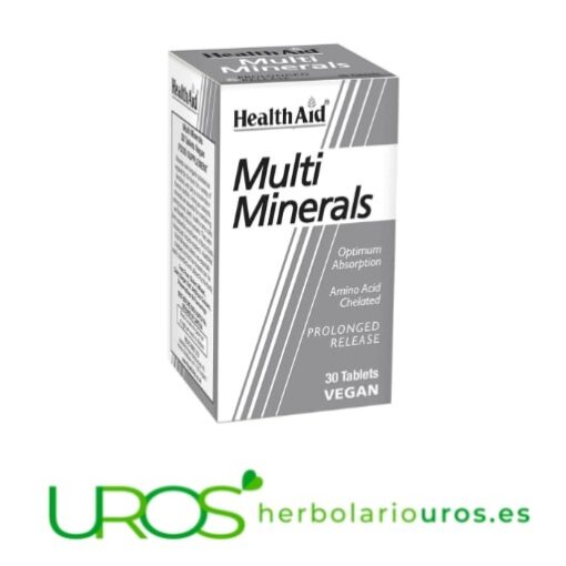 Multiminerales Healthaid: Minerales Para Tu Salud Multiminerales De Health Aid: Tu Suplemento En Minerales Remedio De Health Aid: Tu Suplemento Natural Con Minerales Muy Completo