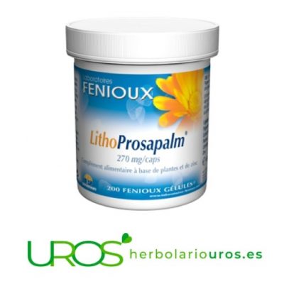 LithoProsapalm Fenioux: Mejor salud masculina y de próstata LithoProsapalm de laboratorios naturales Fenioux  Un suplemento natural específico para una mejor salud masculina y las vías urinarias