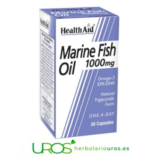 Aceite de pescado y Vitamina E de Health Aid Aceite de pescado y Vitamina E (Health Aid) en perlas Tu fuente natural de omega 3 y vitamina E - tu envase cómodo para un mes