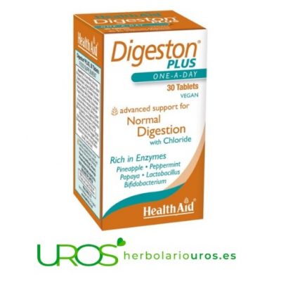 Digeston Plus Enzimas digestivas: Digeston Plus Health Aid Digeston Plus de Health Aid - enzimas digestivas para mejorar tu digestión Cápsulas de Digeston Plus de laboratorios naturales Health Aid - remedio para tu digestión