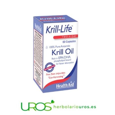 Krill-Life de HealthAid: Aceite de Krill puro en cápsulas Krill-Life de HealthAid - tu omega 3 en cápsulas Aceite de Krill puro en cápsulas - Omega 3 de máxima calidad