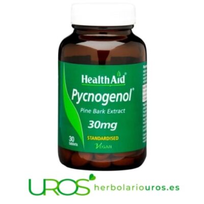 Pycnogenol HealthAid: Una buena mircocirulación Pycnogenol de HealthAid Un suplemento de lab. HealthAid pensado para una mejor mircocirculación
