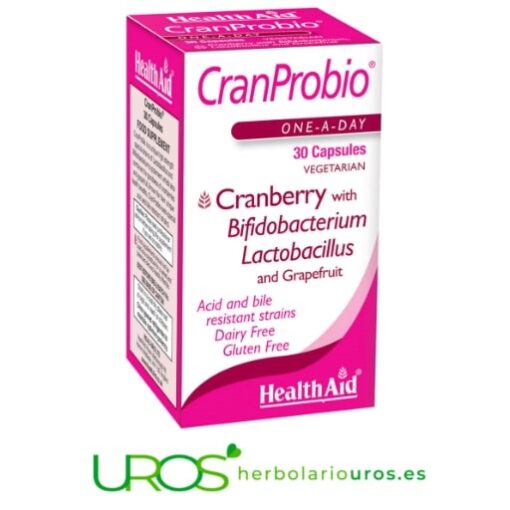 Cranprobio Healthaid - Una Mejor Salud Del Tracto Urinario Cranprobio De Health Aid Para Una Mejor Salud Urinaria - Menos Infecciones De Orina