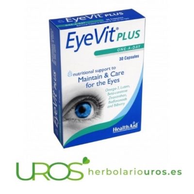 Eyevit Plus HealthAid - para una buena salud de tus ojos Para una buena salud visual - con todos los ingredientes para una buena visión