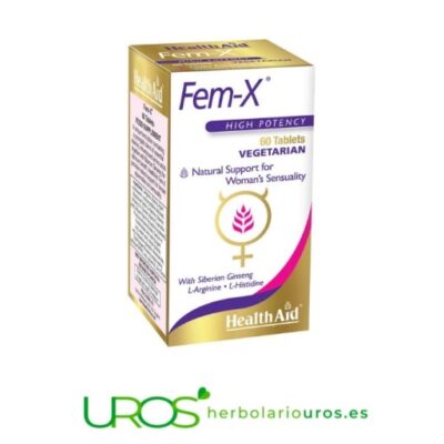 Fem-X HealthAid - para una mejor vida sexual feminina Remedio de Fem-X Health Aid para una mejor sexualidad feminina Un estimulante sexual específico para la mujer y para mejorar la vida íntima