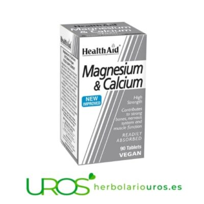Magnesio y Calcio Health Aid: Un sistema óseo saludable Magnesio y Calcio de laboratorios Health Aid Un suplemento natural para un sistema óseo saludable