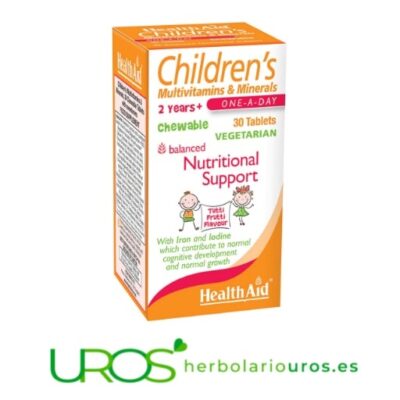 Multinutriente infantil de Health Aid Un multivitamínico natural para los niños - Multinutriente infantil Un multivitamínico natural para los niños