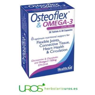 OsteoFlex Omega 3 de Health Aid - para tu salud articular OsteoFlex Omega 3 de HealthAid Un suplemento natural Omega 3 en cápsulas para tu salud articular
