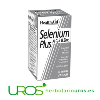 Selenio Plus Health Aid - selenio en cápsulas Tu suplemento natural - Selenio Plus de laboratorios Health Aid