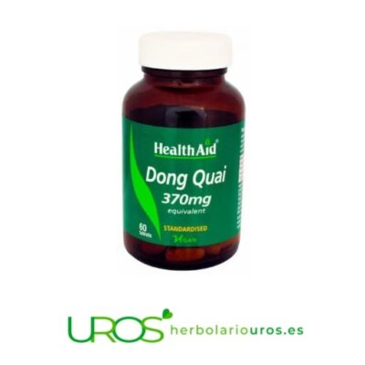Propiedades y Beneficios de Dong Quai HealthAid Angelica sinensis - Dong Quai HealthAid - la planta pura de Angelica sinensis en cápsulas Comprimidos de Dong Quai pensados para ayudarte en una mejor regulación hormonal