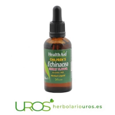 Equinácea: Echinacea infantil de Health Aid - para el sistema inmune de los niños Equinácea Infantil en líquido de Health Aid - para mejorar el sistema inmune de los más pequeños - remedio natural en líquido Un suplemento natural para subir las defensas de los niños de manera efectiva a base de la planta de echinacea angustifolia