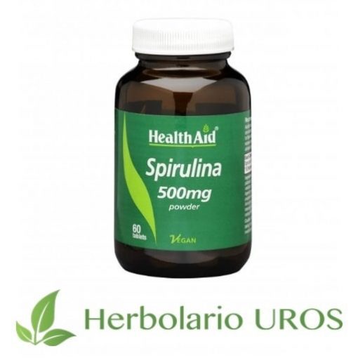 Spirulina Espirulina Espirulina pura Spirulina HealthAid Comprimidos de Espirulina Cápsulas de Spirulina