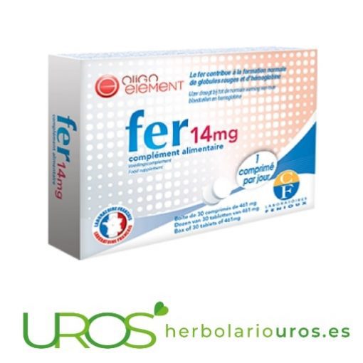Hierro en comprimidos - hierro de Fenioux Hierro de laboratorios naturales Fenioux - hierro en comprimidos Comprimidos para un aporte natural de hierro