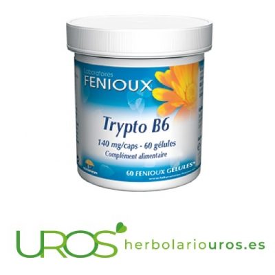 Trypto B6 de Fenioux - ayuda para tu bienestar emocional Trypto B6 de laboratorios naturales Fenioux Remedio natural que te ayuda en casos de desánimo y depresión - contiene vitamina B6, magnesio y L-Triptófano
