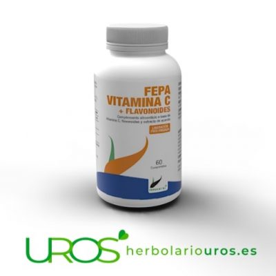 Fepa Vitamina C con Flavonoides Fepa Vitamina C con bioflavonoides en cápsulas  Fepa Vitamina C + bioflavonoides - una ayuda natural para tu sistema inmune