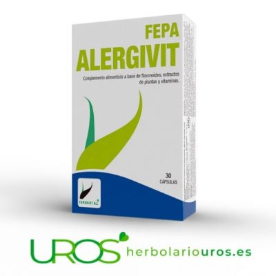 Fepa AlergiVit - alivio de los síntomas de las alergías Fepa Alergivit - tu remedio natural para los síntomas de las alergías Los compomentes de Fepa Alergivit te ayudan en los síntomas de la alergía como la tos, los estornudos y los ojos llorosos 