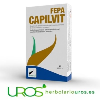 Fepa Capilvit - tu pelo nutrido y sano Fepa Capilvit - para una buena salud de tu cabello - tu pelo bien nutrido  Fepa Capilvit - para una buena salud de tu cabello - tu pelo bien nutrido con todos los nutrientes de este suplemento específico