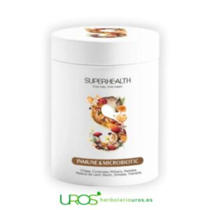 Superhealth inmune y microbiotic Tu remedio natural para fortalecer tu sistema inmune Tu suplemento natural para aumentar tus defensas y mejorar tu microbiota - Superhealth inmune y microbiotic - tu envase de 150 g