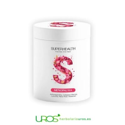 Superhealth menopausia - tu ayuda hormonal natural Superhealth menopausia te ayuda en tu salud hormonal Tu ayuda natural para regular tus hormonas en menopausia - tu envase de 150 gramos para un mes