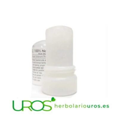 Piedra de alumbre desodorante Tu piedra de alumbre - tu desodorante sin alcohol ni perfumes añadidos Descubre la sensación de frescura - tu desodorante natural con propiedades bactericidas 