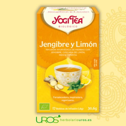 Yogi tea jengibre y limón - 17 filtros 1 Yogi tea jengibre y limón - 17 filtros Yogi tea jengibre y limón bio 17 bolsitas - tu infusión ecológica con jengibre y limón Una infusión ecológica con un sabor fresco, intenso y revitalizante