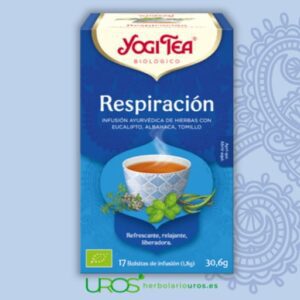 Yogi tea respiración tu infusión ecológica para el bienestar de las vías respiratorias Yogi tea respiración -tu una infusión ecológica inspirada en la tradición ayurvédica Ayuda natural para ayudarte en caso de problemas respiratorios