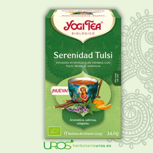 Yogi tea serenidad tulsi - 17 filtros 1 Yogi tea serenidad tulsi Yogi tea serenidad tulsi bio 17 bolsitas Tu infusión ayurvédica ecológica para tu relajación natural
